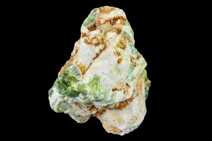 Radiating, Green Wavellite Crystal Aggregation - Arkansas #163075